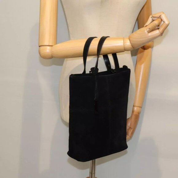 GUCCI Hand Bag Suede Black - Picture 1 of 16